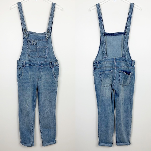 Free People Denim - Free People | Washed Denim Overalls Distressed 27